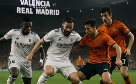 Valencia vs Real Madrid Full Match Analysis, History, Key Players & Tactical Breakdown